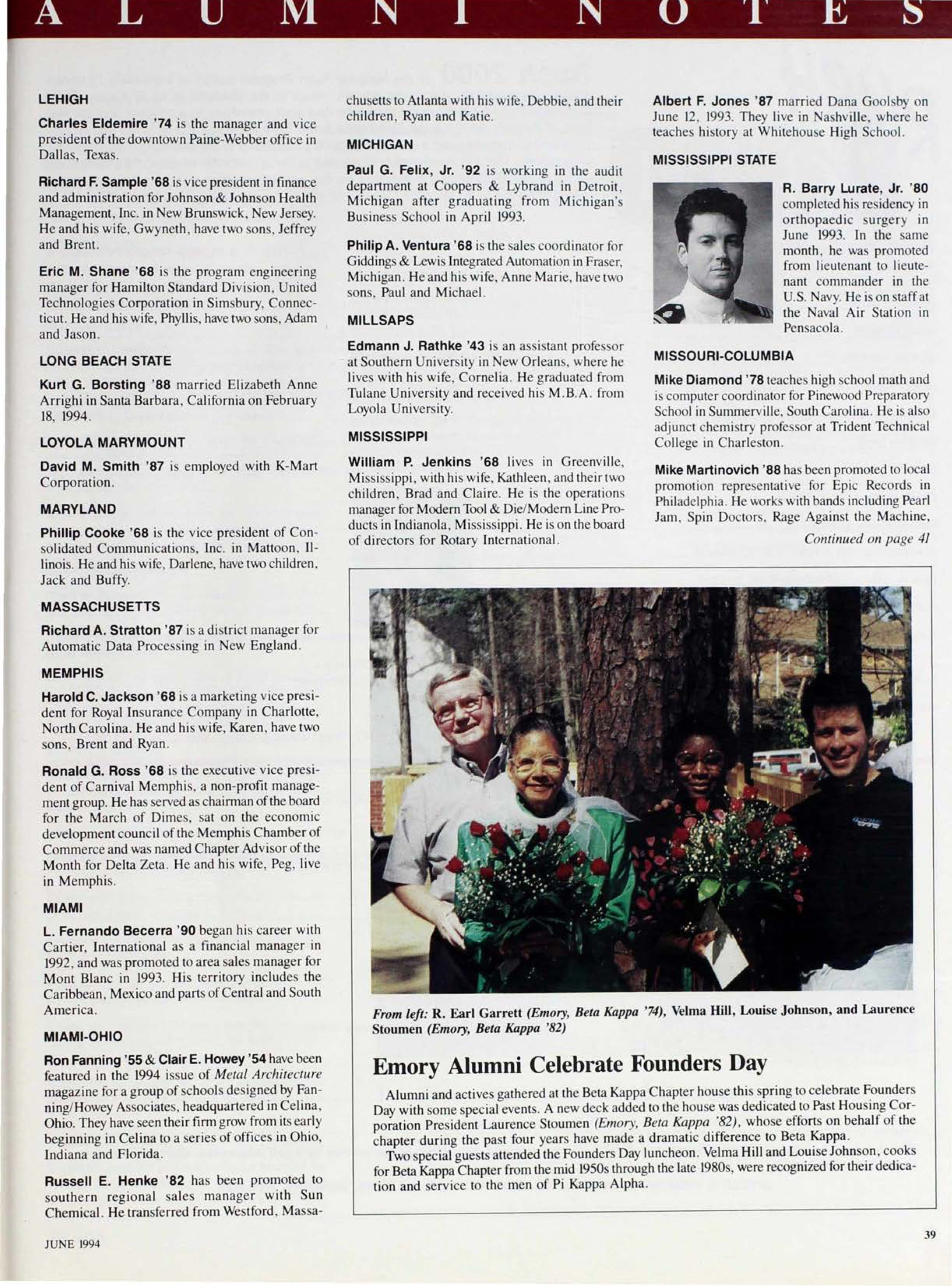 Emory Alumni Celebrate Founders Day